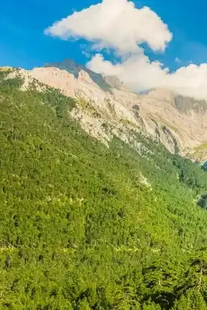 Olympus mountain is the tallest mountain in Greece at 2917m